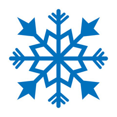 Fototapeta premium Snowflake icon isolated on transparent background. Snowflake Christmas ornament. Snowflake flat simple sign