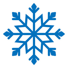 Snowflake icon isolated on transparent background. Snowflake Christmas ornament. Snowflake flat simple sign