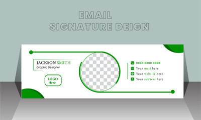 Vector  creative Of Corporate Email Signature Design.
