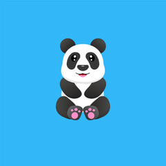 Cute panda cartoon vector design