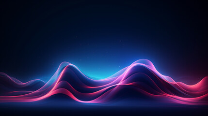 Neon Wave Background.