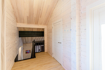 interior apartment corridor, hallway, doors