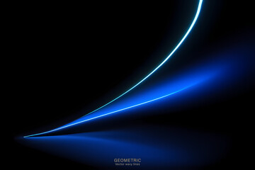 Minimal Abstarct Dynamic textured background design in 3D style with dark blue color. Vector illustration.
