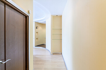 interior apartment corridor, hallway, doors