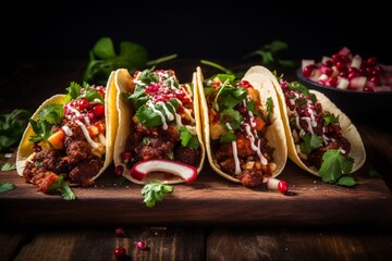 Delicious mexican tacos