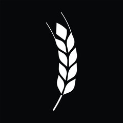 wheat grain, seed vector icon  - obrazy, fototapety, plakaty