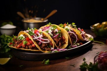 Delicious mexican tacos