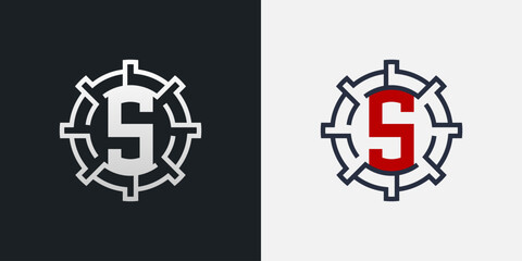 S Logo Design. Clean and Modern Letter S Logo in Round Shape
