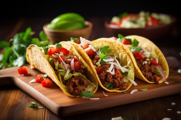 Delicious mexican tacos