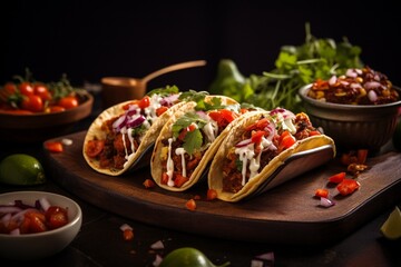 Delicious mexican tacos