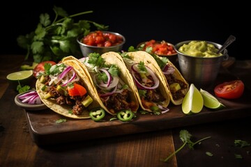 Delicious mexican tacos