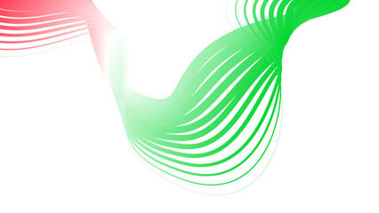 red white green flag colour gradient background abstract wavy tech lines  © Pankaj