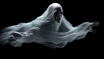 Evil Ethereal Dementer Ghost in the Dark
 - obrazy, fototapety, plakaty