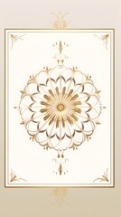 . Abstract Tan color ornate background. Invitation and celebration card.