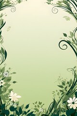 . Abstract Lime color ornate background. Invitation and celebration card.