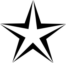 vector illustration of a Christmas star on a transparent background