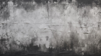 Gray Cement Texture Background, Black Wall with scratches and whitewash, generative ai