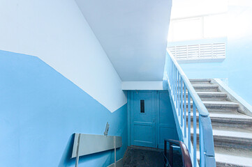 interior apartment room stairs, steps