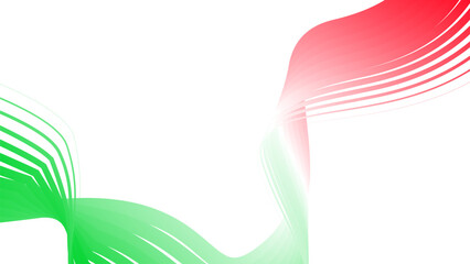 red white green flag colour gradient background abstract wavy tech lines  © Pankaj
