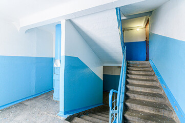 interior apartment room stairs, steps