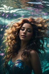 Long well-groomed hair