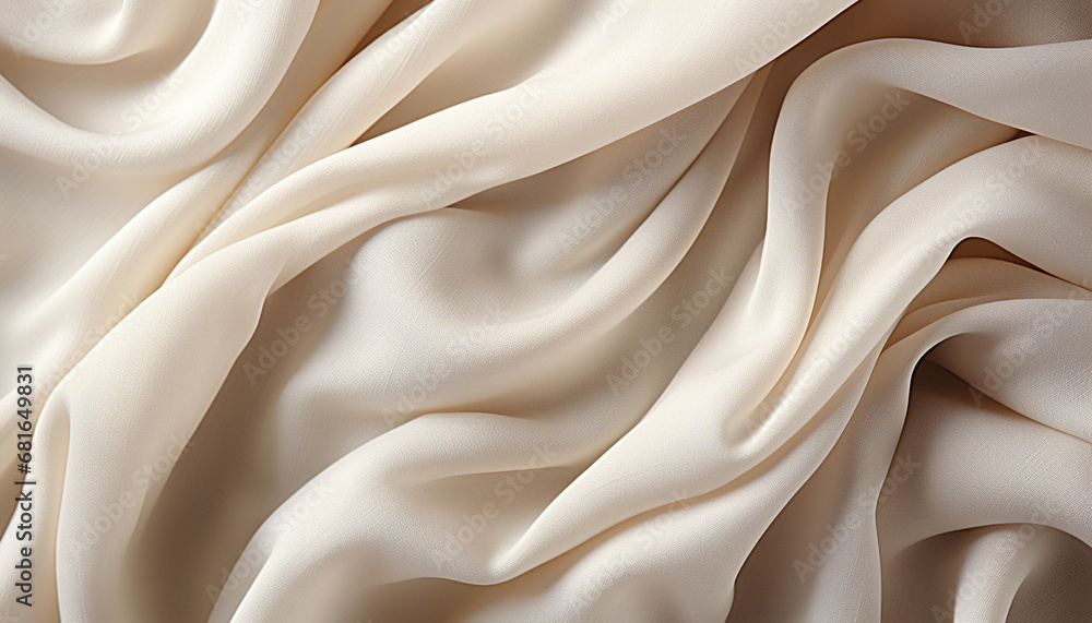 Poster smooth silk waves create an elegant abstract backdrop for fashion generated by ai
