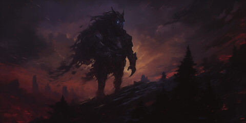 Robots walking at night