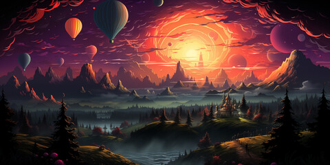 apocalypse burning sun sunset