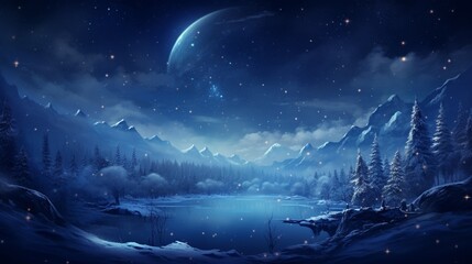 crystalline snowflakes delicately resting on a serene winter landscape, catching the soft glow of...