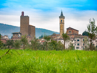 Italia, Toscana, provincia di Firenze, il paese di Vinci, luogo natale di Leonardo da Vinci.