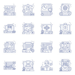 Pack of Business Flat Icons 

