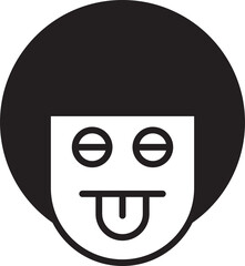 Cheeky Boy Face Icon
