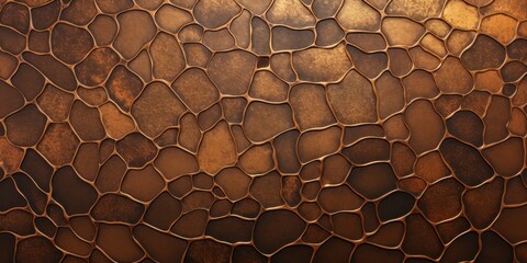 Bronze metal hammered texture background