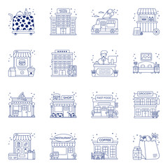 Pack of Hotel Linear Icons

