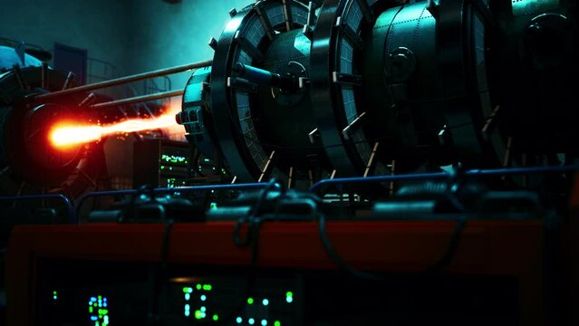 conceptual high tech power thermonuclear or nuclear reactor