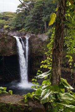 Rainbow Falls, waterfall in Hilo Hawai'i © Martina