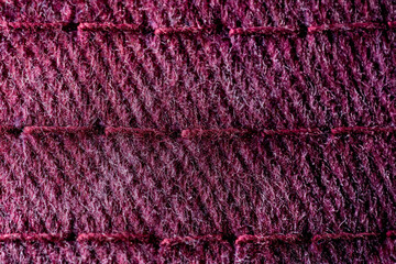 Magenta red fabric texture with three stitching lines