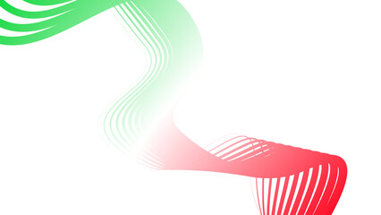 red white green flag colour gradient background abstract wavy tech lines  © Pankaj