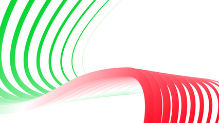 red white green flag colour gradient background abstract wavy tech lines  © Pankaj