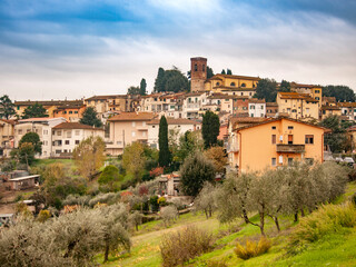 Fototapeta na wymiar Italia, Toscana, provincia di Firenze, il paese di Cerreto Guidi.