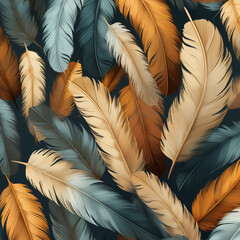 Close up of colorful feathers