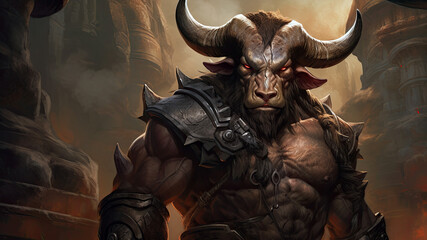 Minotaur Guardian of Labyrinthine Ruins