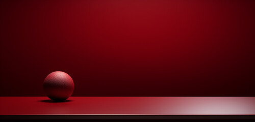 red easter egg on the table