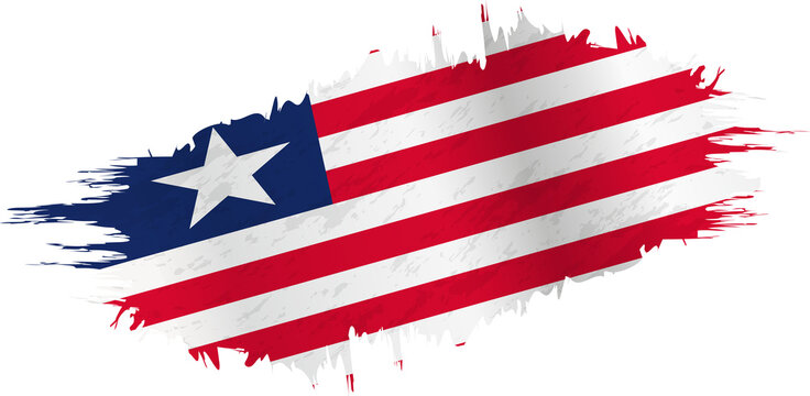 Brushstroke flag of Liberia