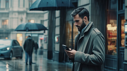 "Generate an image featuring a person standing confidently on a bustling street, capturing the essence of urban diversity and daily life."





