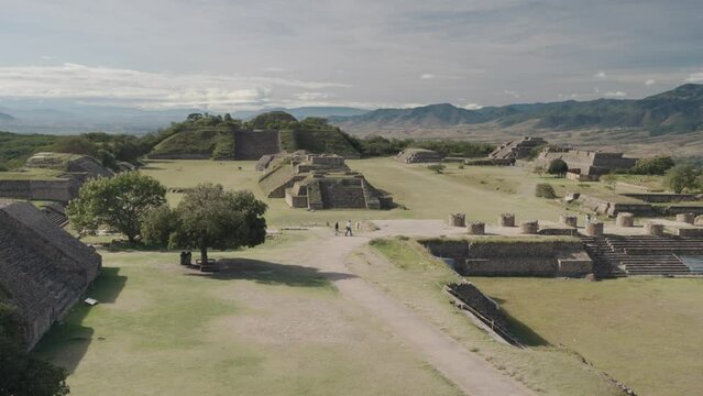 Monte Alb&aacute;n large pre-Columbian archaeological site in the Santa Cruz Xoxocotl&aacute;n Municipality Oaxaca Mexico