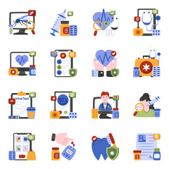 Pack of Healthcare Flat Icons

