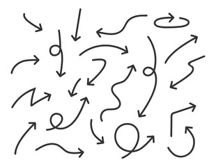 Collection arrows vector background black and white symbols. Different arrow icon set circle