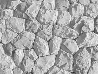 White stone wall texture background. Abstract background for design. 