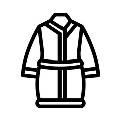 bathrobe line icon illustration vector graphic. Simple element illustration vector graphic, suitable for app, websites, and presentations isolated on white background